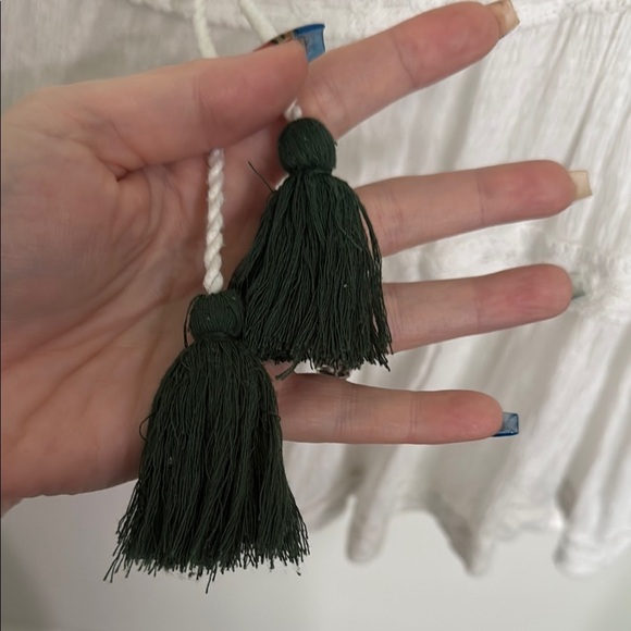 Mango White Sleeveless Tie Front Tunic - Picture 3 of 7